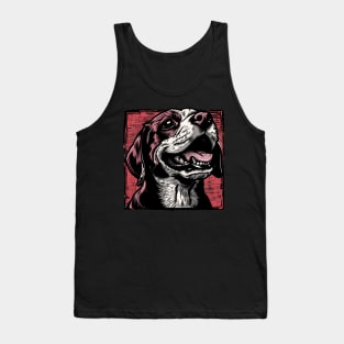 Retro Art Beagle Dog Lover Tank Top